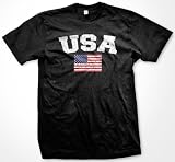 United States Of America Flag International Soccer T-shirt, American Soccer Mens T-shirt