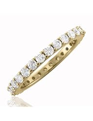 14k Yellow Gold Diamond Eternity Band (GH, I1-I2, 1.00 carat)