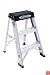 Werner 150B 300-Pound Duty Rating Aluminum Step Stool, 2-Foot