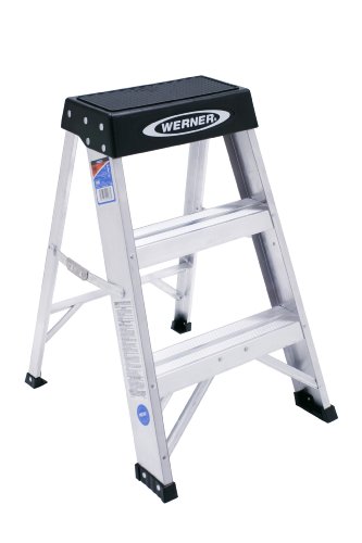 Werner 150B 300-Pound Duty Rating Aluminum Step Stool, 2-Foot Werner 150B 300-Pound Duty Rating Aluminum Step Stool, 2-Foot