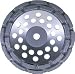 Husqvarna Construction Products 580735 4 x 5/8-11 GW1 Dri Discs Single Row Cup Grinding Disc