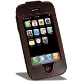 Covertec SX22712 Leather case pouch for Apple iPhone - Black/Red