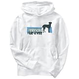Hoodie Mens White  FRIENDS FUR - EVER - Catahoula Leopard Dog  Dogs