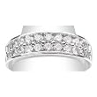 14K White Gold Diamond Band - 1.00 Ct.