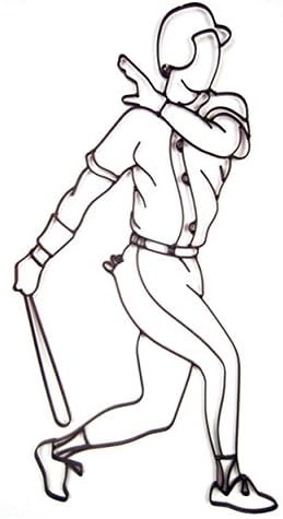 World Unique BB-0716 Baseball Batter with Bat Down - 36 x 21 x 0.5 in.