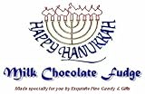 Gourmet Food : 'Happy Hanukkah' Milk Chocolate Fudge
