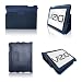 VIZIO VTAB 1008 Folio Carry Case |BUNDLE| |OCEAN BLUE| |Built in STAND + DOCK| + Anti Glare Screen Protector for Vtab1008 8" Wi-Fi Tablet PC + FREE Stylus Pen
