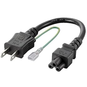 ELECOM �m�[�gPC�d���P�[�u��/3pin-2pin/0.2m T-PCM302
