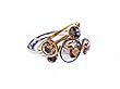 Ted Baker Jewel Stack Ring Rose Gold/Multi Neutrals