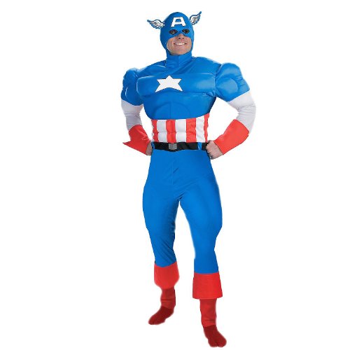  Captain America Deluxe Muscle Teen