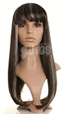Long dark brown wig with platinum blonde highlights - stunning straight wig - - Premium quality synthetic hair from Wonderland Wigs Long dark brown wig with platinum blonde highlights - stunning straight wig - - Premium quality synthetic hair from Wonderland Wigs