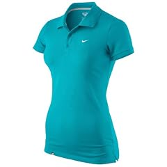 Nike Damen Tennis Polo Club Pique blau