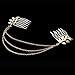 Womens Chic Leaf Hair Chain Headband Hair Comb Slides