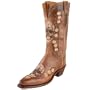 1883 by Lucchese Women's N8655 5/4 Western Boot,Tan Burnish,7.5 B(M)US