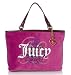 AUTHENTIC JUICY COUTURE VELOUR PINK FRIDAY BUSINESS/SHOPPING/BABY LARGE TOTE (Magenta...
