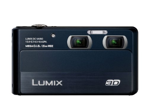 Panasonic Lumix DMC-3D1 Digitalkamera (12 Megapixel, 4-fach opt. Zoom, 8,9 cm (3,5 Zoll) Display, bildstabilisiert, 3D-HD Video) schwarz