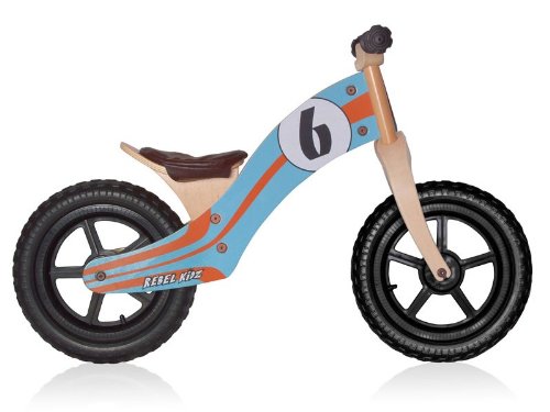 Wooden balance bike Rebel Kidz Le Mans 12 inch with EVA Tires New Model 2013