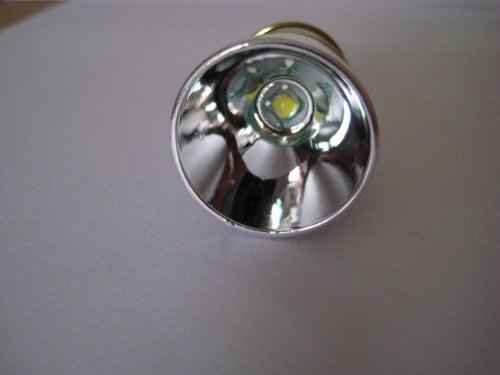 Flashlight Bulb LED 1000 lumens Smooth reflector CREE T6 Single Mode 3.0-18V Drop-in - P60 design: Ultrafire,Surefire, Hugsby, Etc.