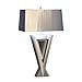 Nova Lighting 11589 Vectors Table Lamp, Silver Aluminum And Silver Aluminum Shade