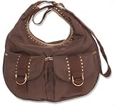 Caden Lane Brown Bag Gold Trim
