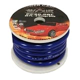Absolute P020BL 0 Gauge Spool Power Wire Cable, 20 Feet (Blue)