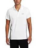 Reebok Men's Stamina PD Polo, White/Flat Grey, Medium