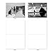 The Best Card Company - 10 Blank Note Cards with Envelopes (4 x 5.12 Inch) - Black & White Photos, Bulk Boxed Set - On the Rocks M3309-NB