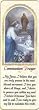 12 Mini-Bookmark Remembrances with Communion Prayer in English, 2.25" x 6" - Boy