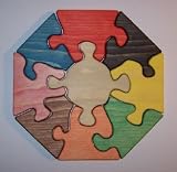 Wooden Educational Jig-Saw Puzzle - 11 Octagon