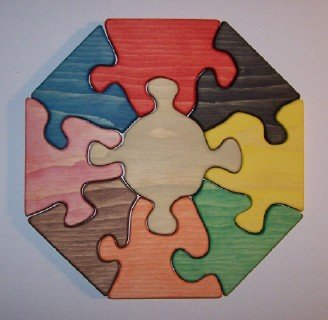 41xck3IKQXL Wooden Educational Jig Saw Puzzle   11 Octagon
