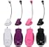 Bundle Monster 4pc Clip On Adjustable Flex Neck LED Bright Reading Booklight Set