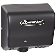 American Dryer ExtremeAir EXT7-BG Steel Cover High-Speed Automatic Hand Dryer, 12-15 Second Dries, 100-240V, 540W Maximum Power, 50/60Hz, Black Graphite Finish