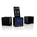 Gear4 CRG-70W - Mini Radiowecker mit 2 separaten Boxen, schwarz mit blauem LED-Display