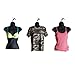 Female Mannequin Torso, Dress Form Hollow Back Body or T Shirt Display, For Hanging in Craft Shows, Photos or Design, Easy to Use and Store, For Small - Medium Clothing Sizes.