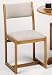Home Elegance 101A Oak Side Chair Pack of 2