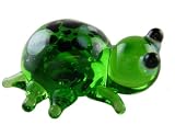 Miniture Glass Figurines-Glass Aquatic Figurine Animals - Spotted Turtle