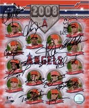 Angels, Los Angeles (2008) Autographed/Hand Signed 8x10 Photo by the 2008 Angels Team (Gary Mathews