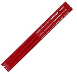 BIGMAN(ビッグマン) 建築用ソフト鉛筆3本入 赤色 BAP-SR3