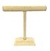 Bejeweled Display New Beige Linen Wood Necklace & Bracelet T-Bar Jewelry Display Stand 12
