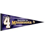 Minnesota Vikings Wincraft #4 Favre Premium 12 x 30 Pennant