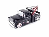 1955 Chevy Stepside Tow Truck 1/24 Kustom Kings - Primer Black