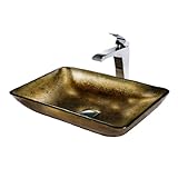 Vigo Industries VGT156 Rectangular Copper Fountain Faucet, Chrome