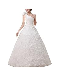 Lace Tulle One Shoulder Bandage Dress/Maxi Dress 