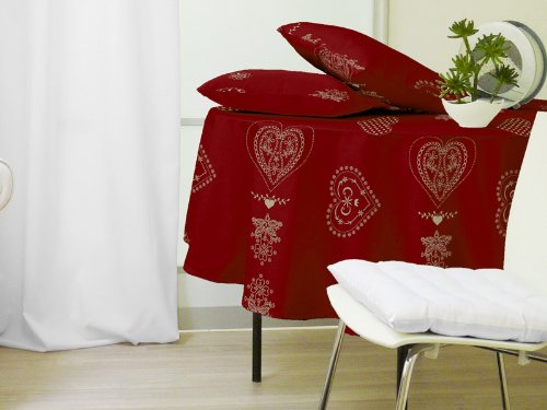 Nappe ronde COURCHEVEL rouge