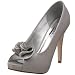 Glaze Women's Glory-14 Open-Toe Pump,Grey,7 M US