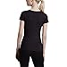 32Degrees Weatherproof Women's Short Sleeve Sccop Neck Cool Tee, Black, Small