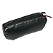 Black Cowhide Nappa Leather Dual Eyeglass Case Color: Black