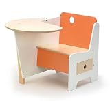 Offi Mini Drawer Doddle Desk in Orange