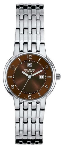 Swiss Military 06-7087-04-005.0 Women's Stainless Steel Brown Rendezvous watch