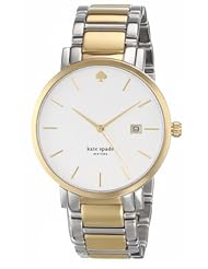 kate spade new york Womens 1YRU0108 "Gramercy Grand" Large Two-Tone Bracelet Watch